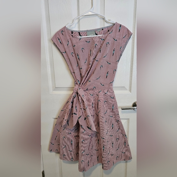 Anthropologie | Maeve | Red and white striped swimmer dress - Picture 2 of 8